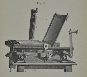 Presse phototypique Poirier