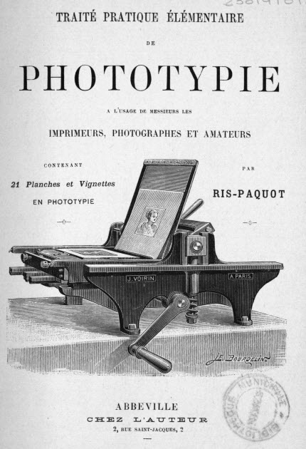 Traité pratique de Phototypie Ris-Paquot